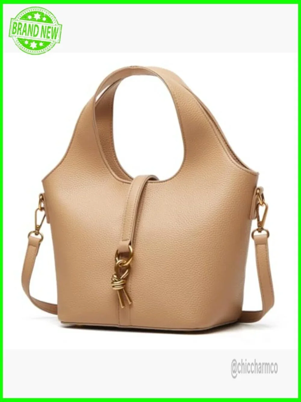 Vegan Leather Hobo Bag Crossbody Tote Shoulder Purse Casual
